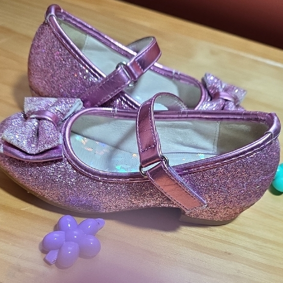 Stelle Glitter Kids Dress Shoes - Pink and Blue - Picture 7 of 11